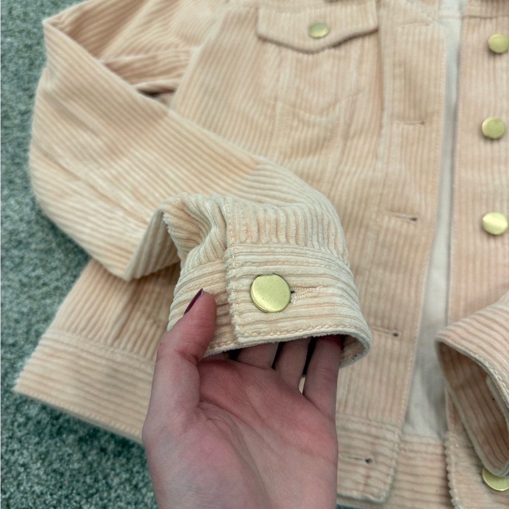 Pale Pink Loft Trucker Jacket - Picture 3 of 9